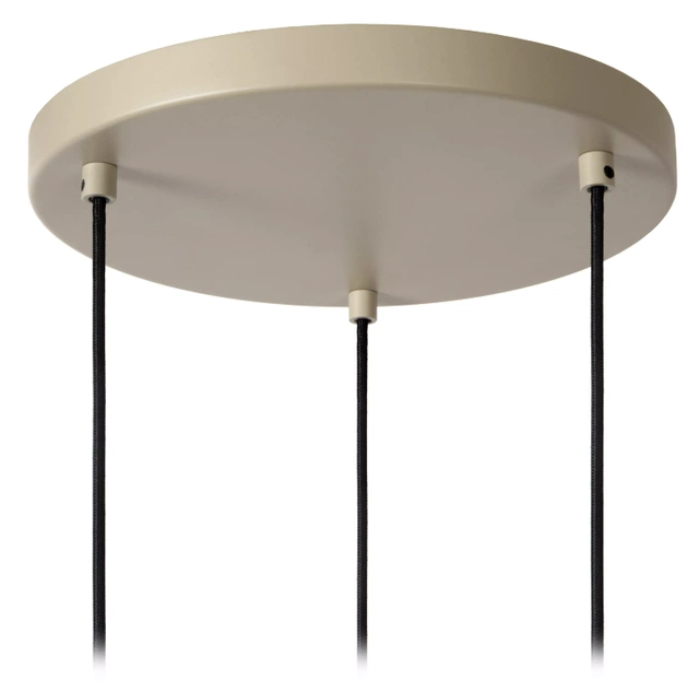 Lambres taklampe rondell 3lys 40cm beige