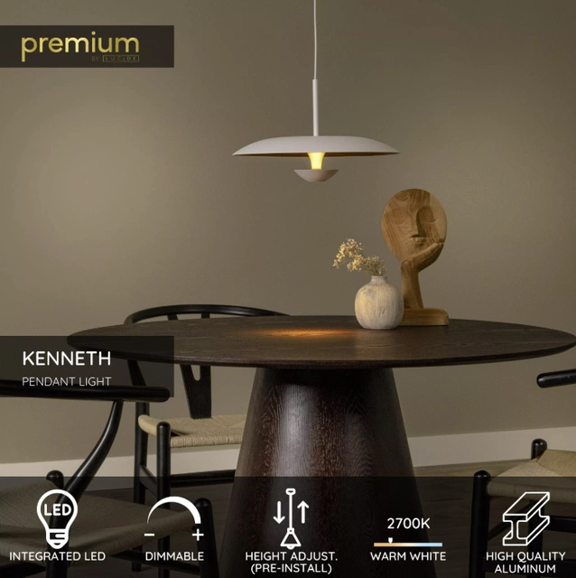 Kenneth LED taklampe 40cm hvit