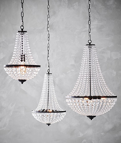 Gransø taklampe lyskrone 50cm krystall