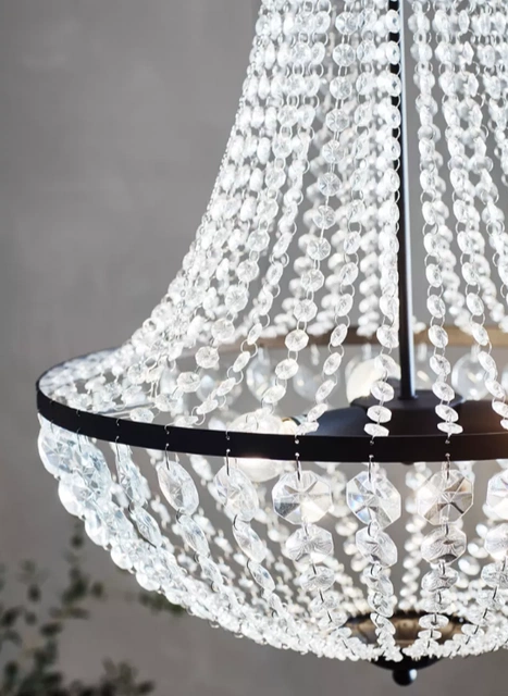 Gransø taklampe lyskrone 50cm krystall