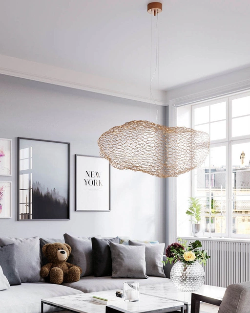 Hayden taklampe 75cm gull