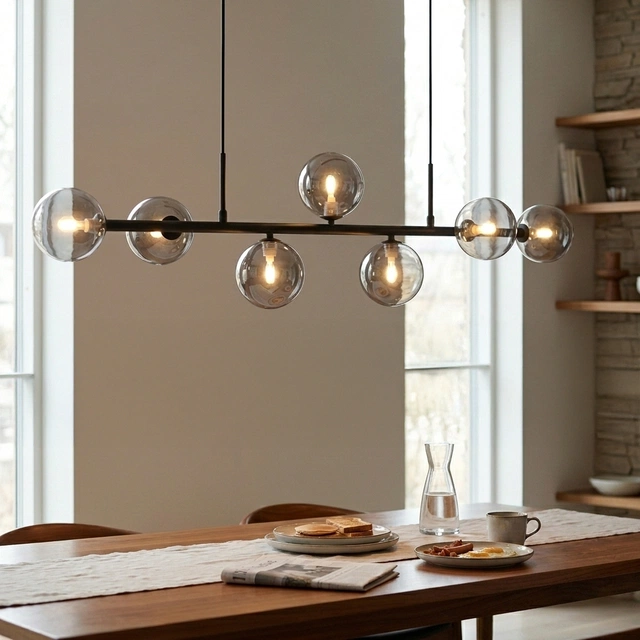 Vernon taklampe 7lys 111,5cm smoke