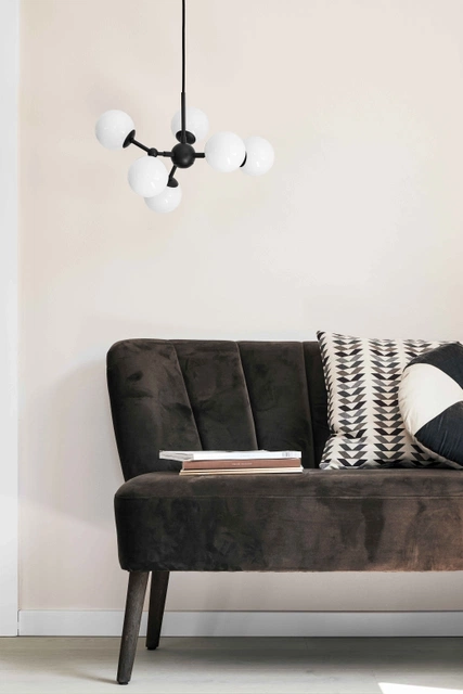 Atom Chandelier taklampe 45cm sort