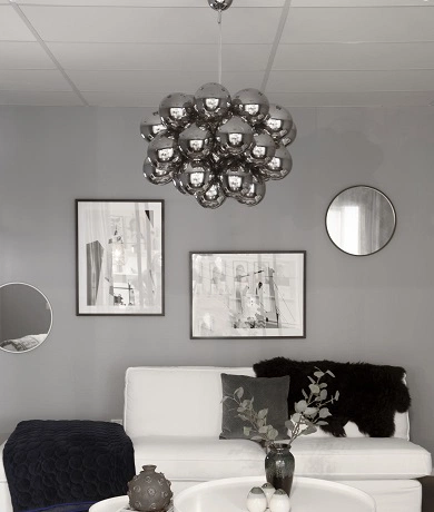 Gross Grande taklampe 62cm smoke