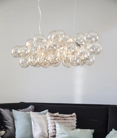 Gross Bar taklampe 80cm amber