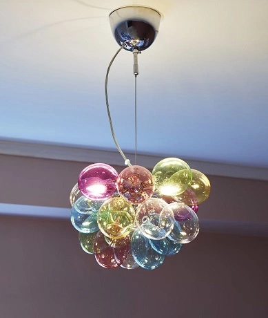 Gross taklampe 30cm flerfarget