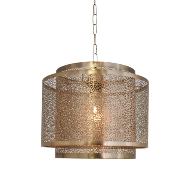 Hermine taklampe 34cm messing