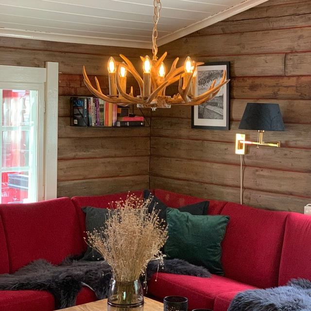 Gevir II taklampe 70cm brun
