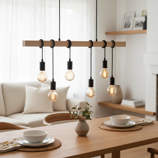Verlin taklampe 100cm natur