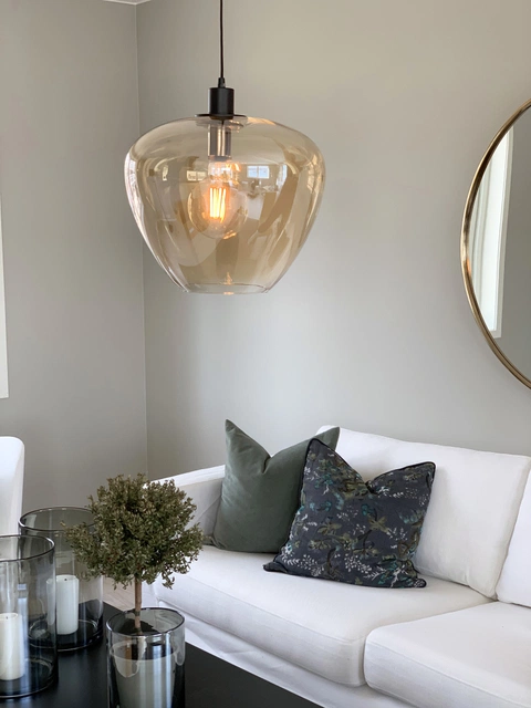 Kelly taklampe 40cm amber