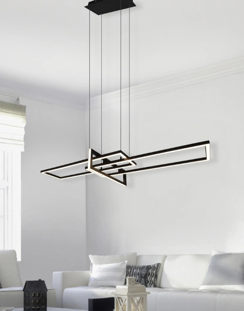Salinas LED taklampe 110cm sort