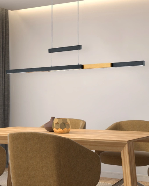 Trajan LED taklampe 150cm sort