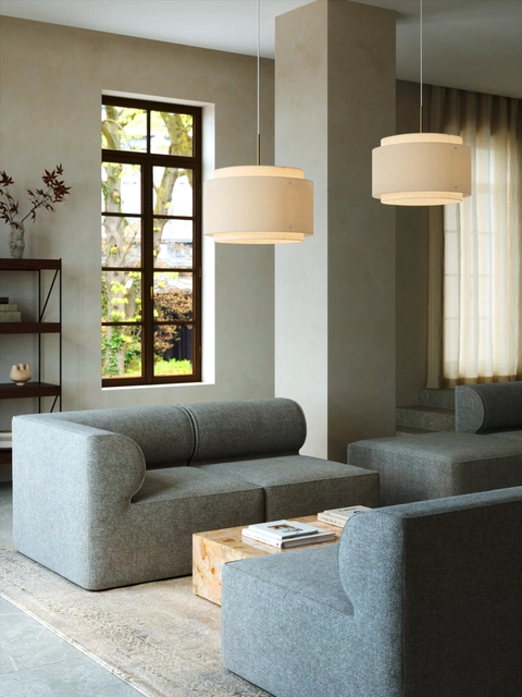 Takai taklampe 45cm beige