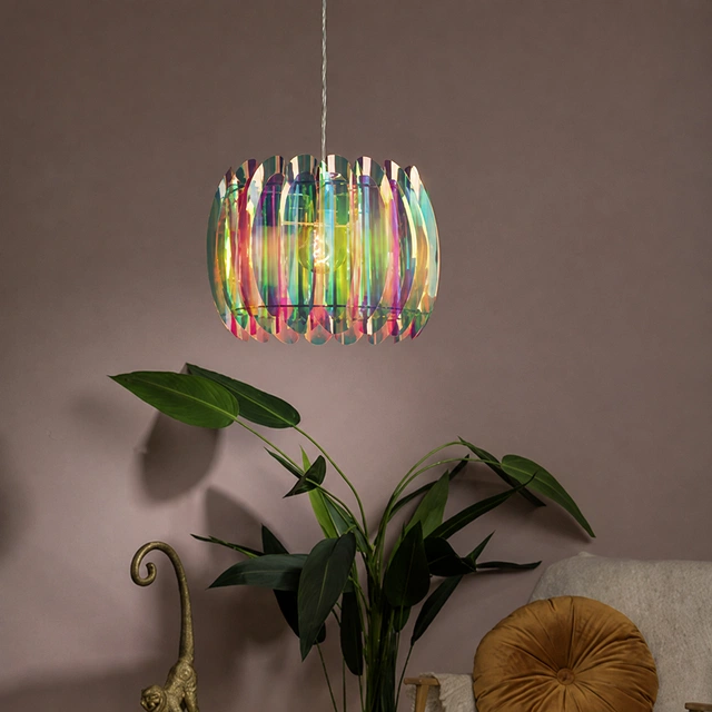 Glinstar taklampe 40cm flerfarget