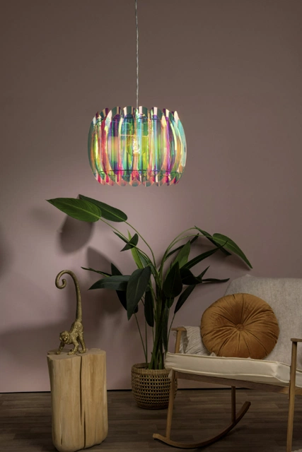 Glinstar taklampe 40cm flerfarget