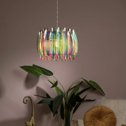 Glinstar taklampe 40cm flerfarget