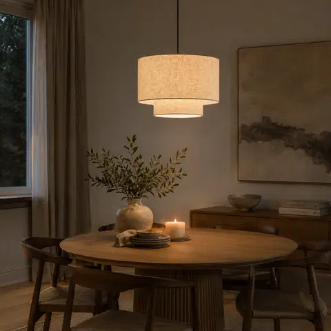 Blefjell taklampe 50cm beige, bilde 3 av 6