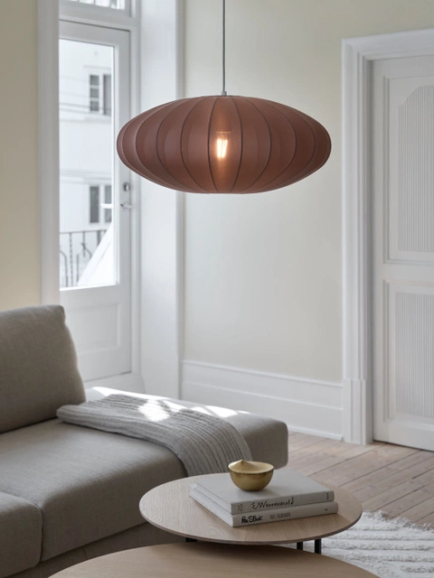 Wolf taklampe 55cm brun