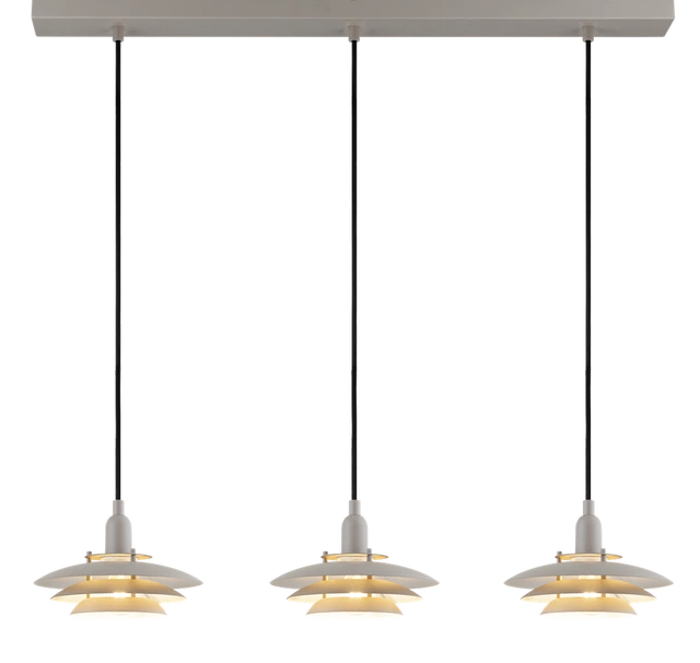 Joakim taklampe rekke 3lys 90cm beige