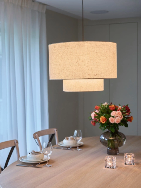 Blefjell taklampe 3m oppheng 50cm beige