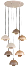 Mycena taklampe rondell 7lys 350cm oppheng flerfarget 2