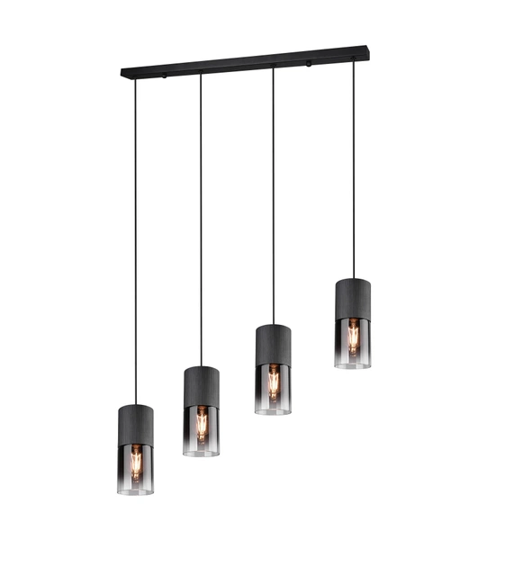 Robin taklampe rekke 4lys 80cm smoke