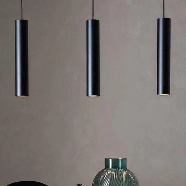 Ruben taklampe rekke 3lys 85cm sort