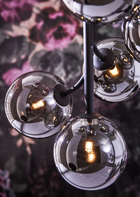 Callisto taklampe 45cm smoke