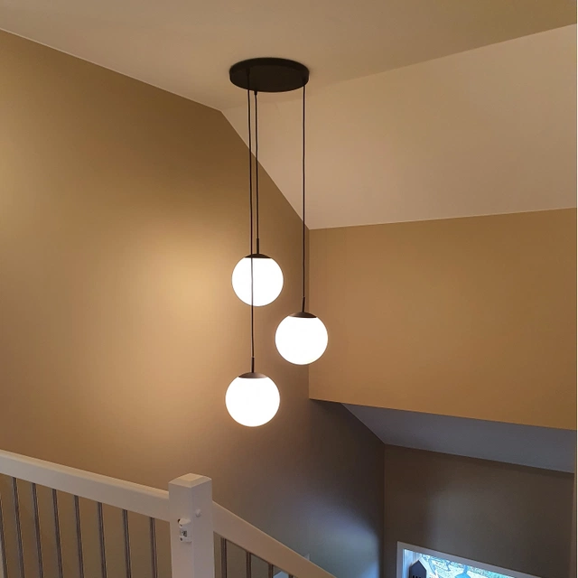 Rondell Ball taklampe 3lys 35cm hvit