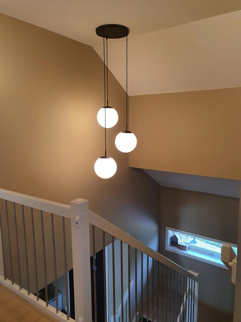 Rondell Ball taklampe 3lys 35cm hvit