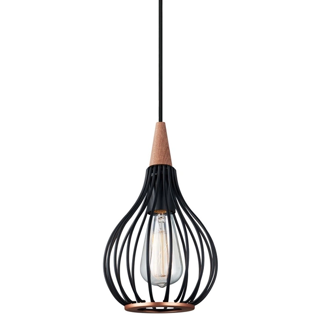 Drops pendel 17cm sort