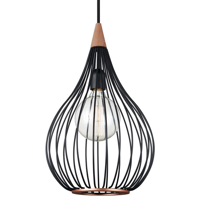 Drops taklampe 30cm sort