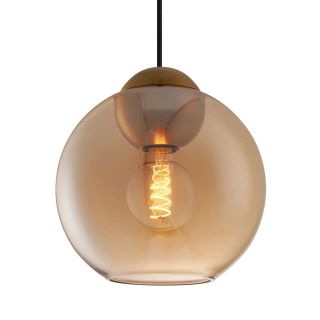 Bubbles taklampe 24cm amber