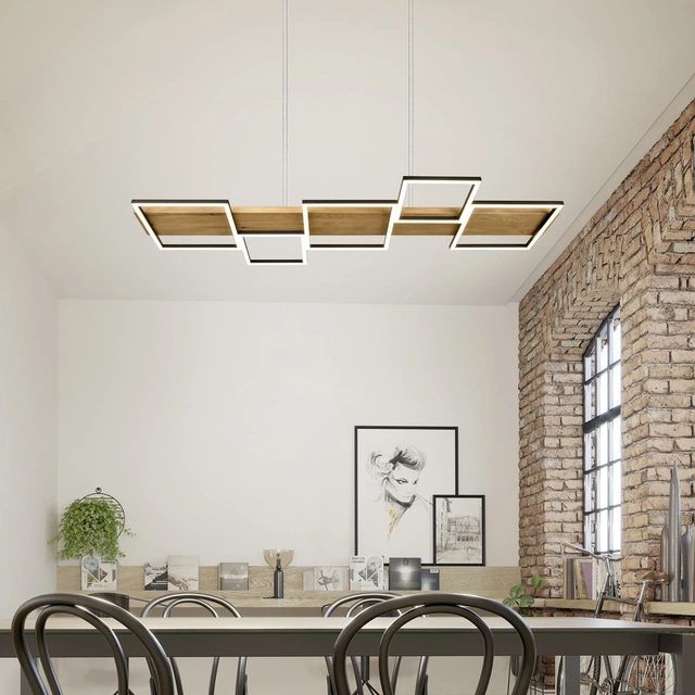 Harper LED taklampe 115cm natur