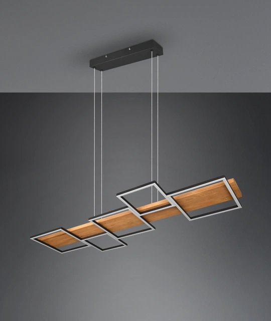 Harper LED taklampe 115cm natur