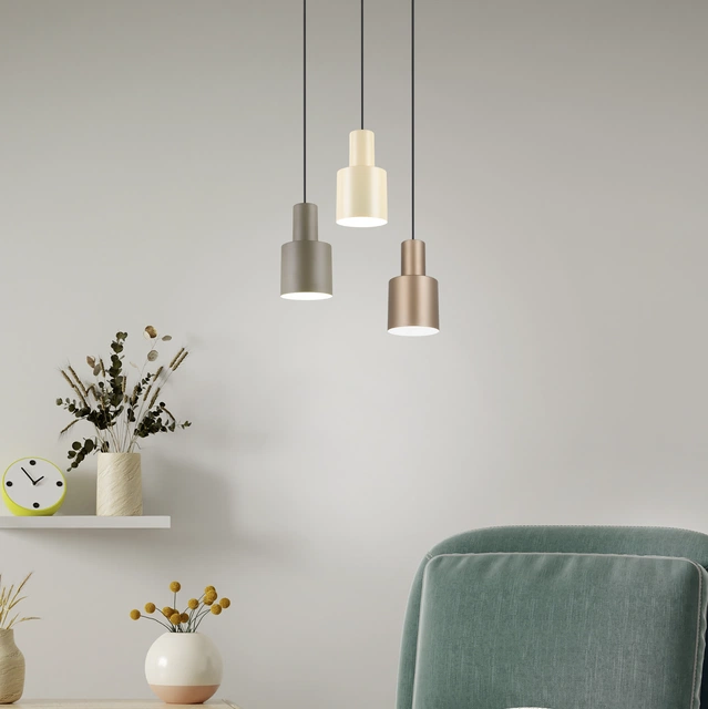Agudo taklampe rondell 3lys 37cm flerfarget