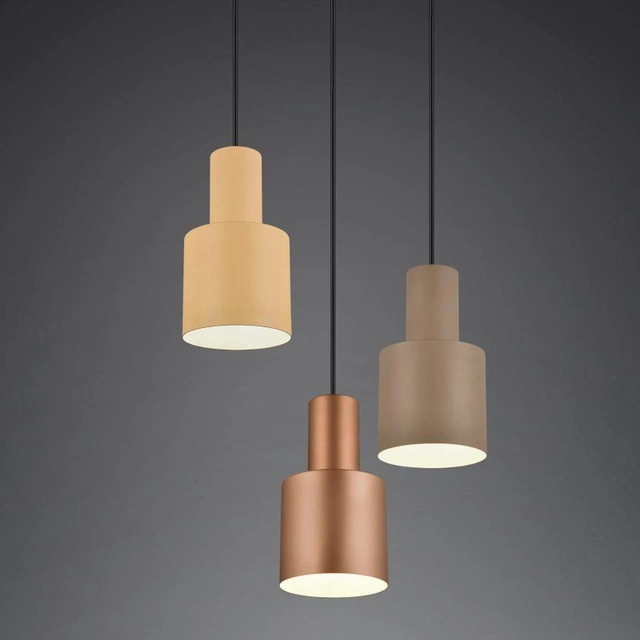 Agudo taklampe rondell 3lys 37cm flerfarget