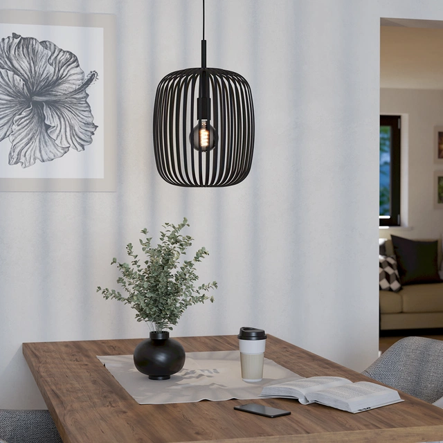 Romazzina taklampe 32cm sort