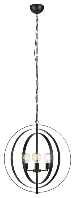 Orbit taklampe 69cm sort