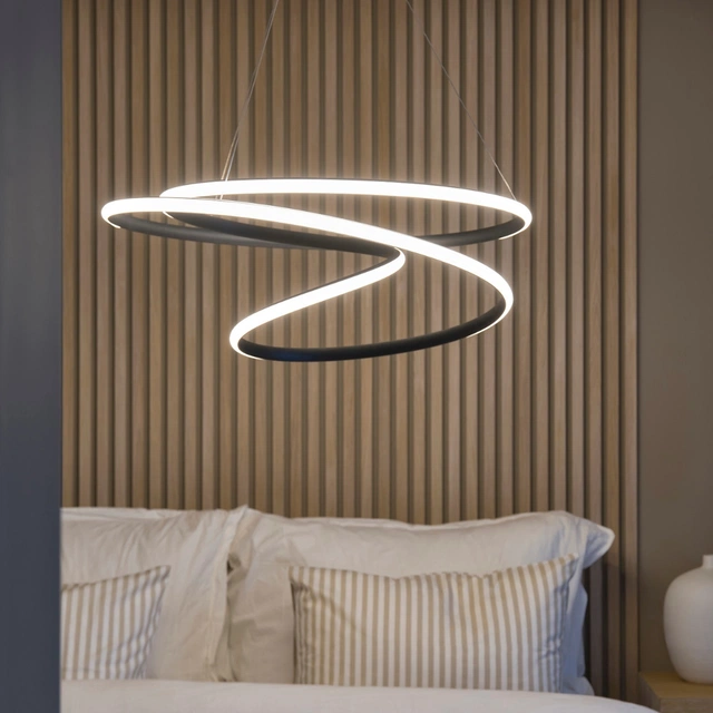 New Orleans LED taklampe 80cm sort