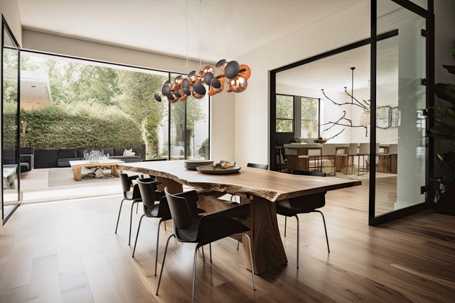 Bubble taklampe 100cm sort