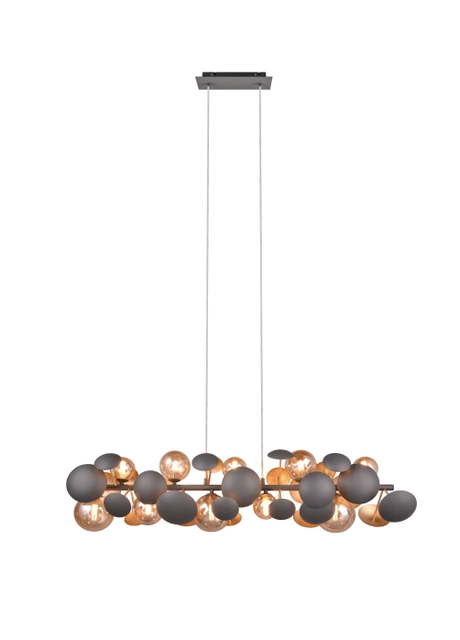 Bubble taklampe 100cm sort