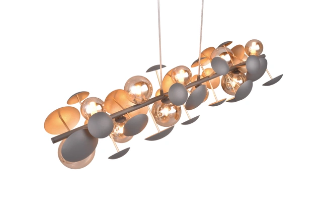 Bubble taklampe 100cm sort