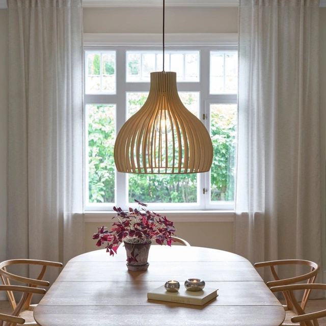 Daniella taklampe 46cm natur