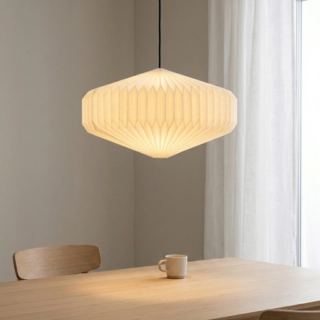 Origami taklampe 45cm hvit