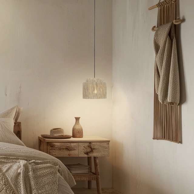 Smilla taklampe 31cm beige