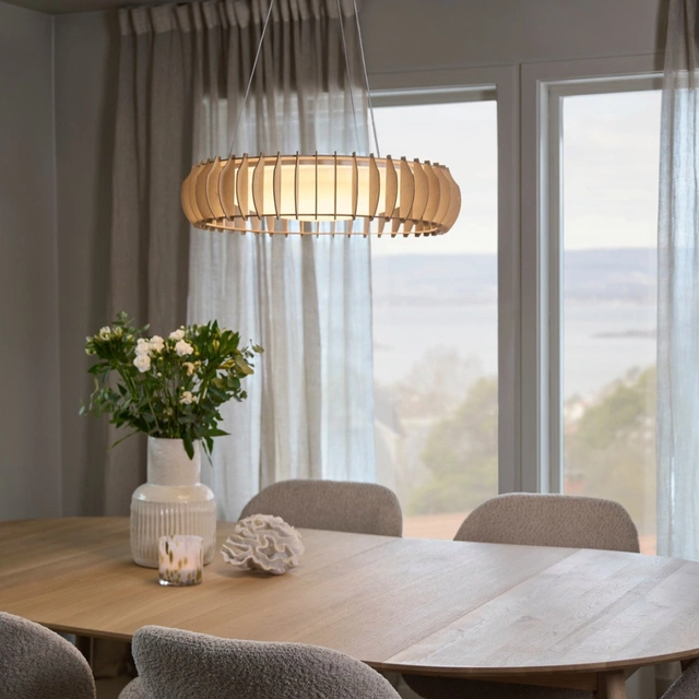 Monte taklampe 60cm natur