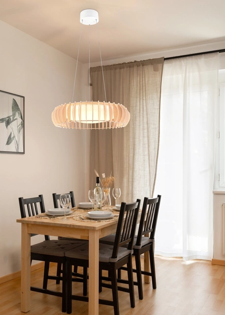 Monte taklampe 60cm natur