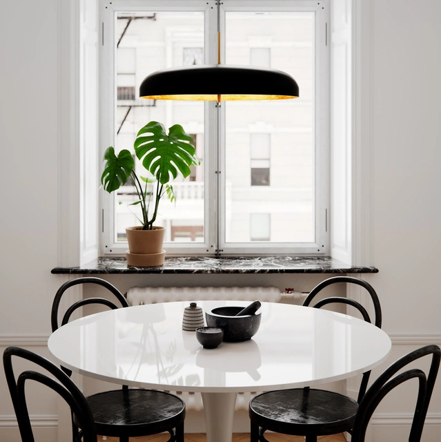 Shelby taklampe 50cm sort