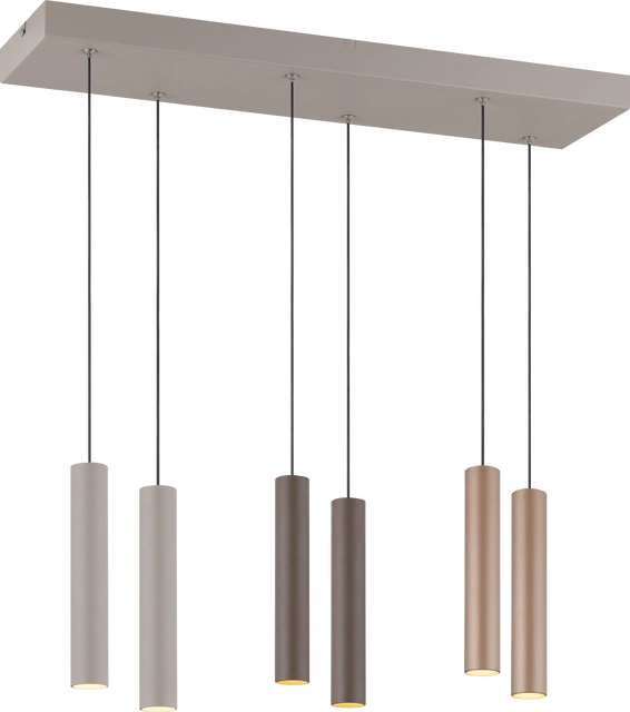 Bino taklampe rekke 6lys 60cm flerfarget